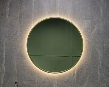 Зеркало с подсветкой ART&MAX ASTI  AM-Ast-800-DS-FNC-Gold