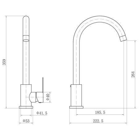 Смеситель для кухни FASHUN A54001N-13, песочный
