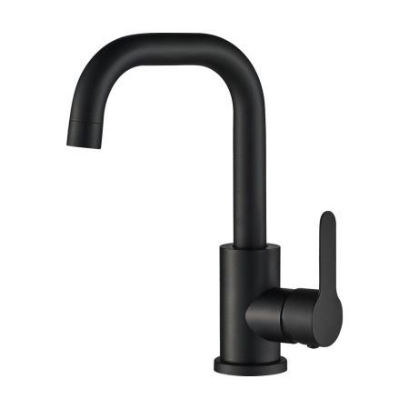 Смеситель для раковины WesnaArt EKO EKO05-250Black, черный, артикул EKO05-250Black