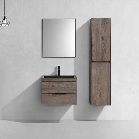 База под раковину Chiara 2D 600 подвесная, 2 выкатных ящика soft-close, R.Oak, артикул VMC-2C2600RO