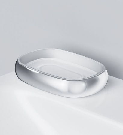 A3031200 Sensation, Стеклянная мыльница, отдельно стоящая, хром, шт