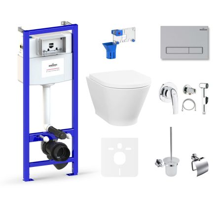 Комплект 10 в 1 Lavinia Boho Elegant Rimless 75110828, премиум с пластиковой клавишей, артикул 75110828