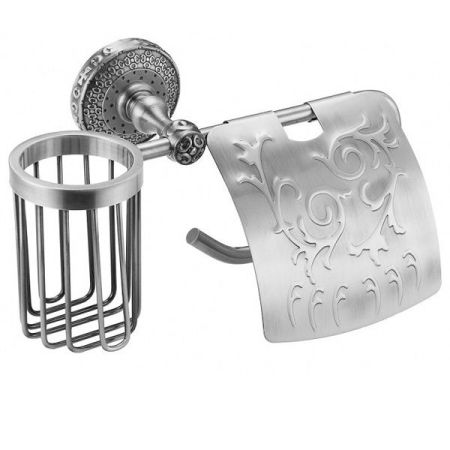 Держатель освежителя воздуха и туалетной бумаги ZorG SL AZR 20 SL Серебро, артикул AZR 20 SL