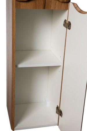 ACQUA Шкаф подвесной с двумя распашными дверцами с доводчиками, с двумя полками, универсальный, Bianco Lucido, 320x320x1600, ACQUA-1600-2A-SC-BL-P, артикул ACQUA-1600-2A-SC-BL-P