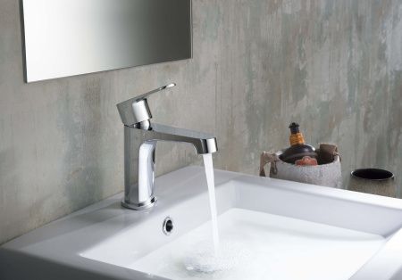 Смеситель для раковины 98, без донного клапана AQUATEK AQ1210CR ОБЕРОН Смеситель для раковины 98, без донного клапана AQUATEK AQ1210CR ОБЕРОН