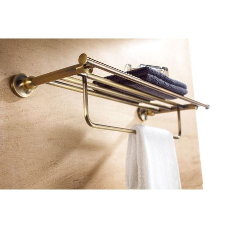 Полка для полотенец Rush Crete CR35543 Бронза, артикул CR35543