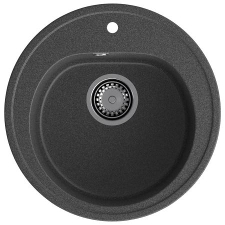 Кухонная мойка GranFest RONDO 510, графит, артикул R-510 графит