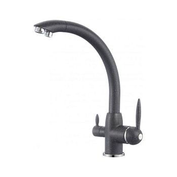 Смеситель для кухни с подключением к фильтру Savol S-L1699H, черный