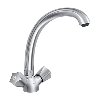 Смеситель для кухни Славен СЛ-ДВ-Е11, хром