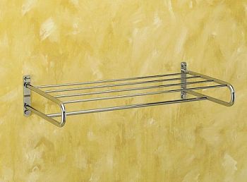 Sanibano, полка для полотенец, 5 держателей, цвет хром