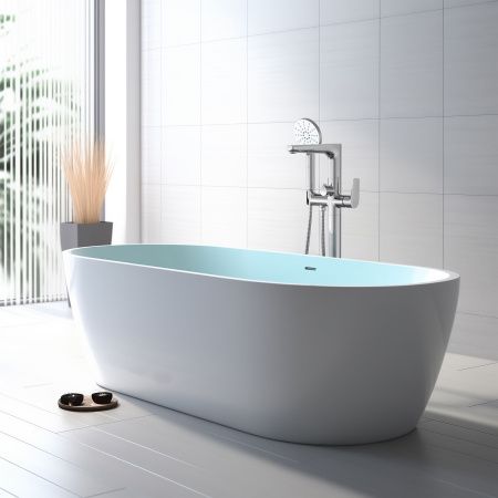 Смеситель для ванны напольный (внешняя и скрытая часть) AQUATEK AQ1145CR БЕТТА Смеситель для ванны напольный (внешняя и скрытая часть) AQUATEK AQ1145CR БЕТТА