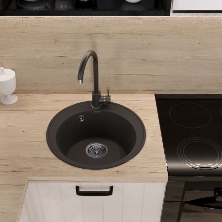 Смеситель для кухни GranFest Z-5410, черный