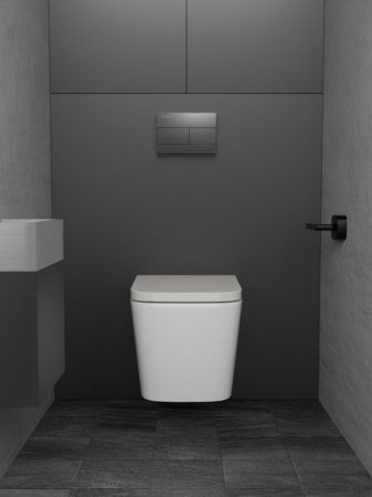 Клавиша смыва Knotlor BIS103GM, вороненая сталь, артикул BIS103GM