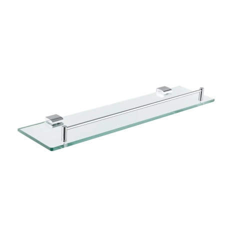 Полка стеклянная Rose RG1719, хром, артикул RG1719