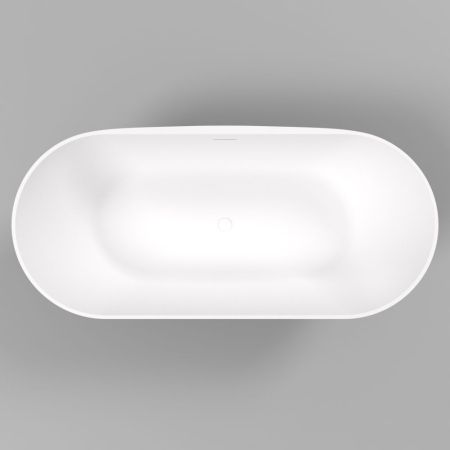 Ванна WHITECROSS Coral X 170x77 (черный/белый мат) иск. камень, артикул 0203.170077.20100