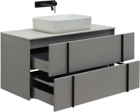 Тумба под раковину Allen Brau Reality 100 1.32007.PGM платина матовый, артикул 1.32007.PGM