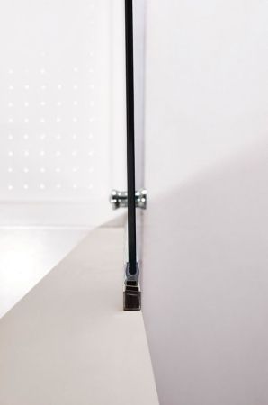 Душевая дверь в нишу Cezares Eco B-2 80 профиль Хром стекло прозрачное, артикул ECO-O-B-2-80-C-Cr