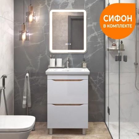 Тумба под раковину напольная VIGO Grani 201 дуб золотой, 60 см, артикул 201 дуб золотой