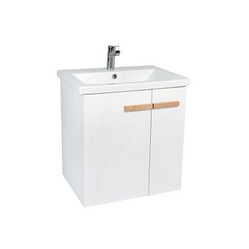 Тумба VIANT "Мюнхен" 2 ств подвесная белая 425х655х620 под раковину .S-UM-COM70/1-w (COMO 70) (VMUN70COBEL-T2STP)