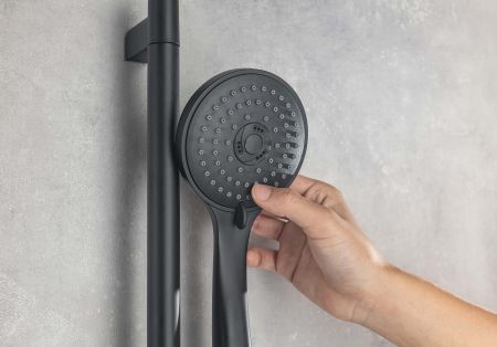 Душевой гарнитур 3jet 73см AQUATEK, матовый черный AQ2011MB, артикул AQ2011MB