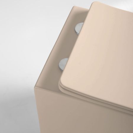 Унитаз подвесной Piatti VT1-11SMC, цвет капучино матовый, ультратонкое soft-close сиденье, артикул VT1-11SMC