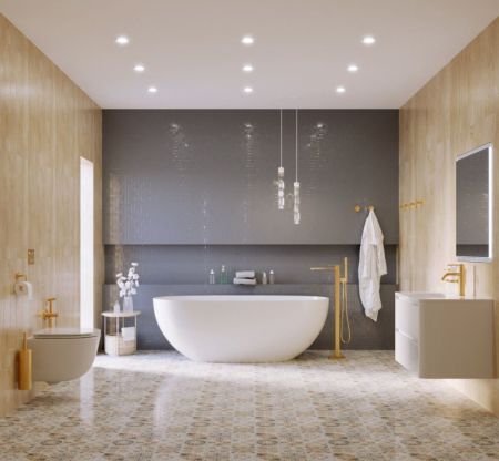 Ванна из искусственного камня Solid Surface 1700x780x560, CEZARES CZR-STREAM-170-78-56-SSB, артикул CZR-STREAM-170-78-56-SSB