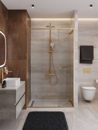 LUX-B-FS-11-110-C-GM Душевая дверь, артикул LUX-B-FS-11-110-C-GM