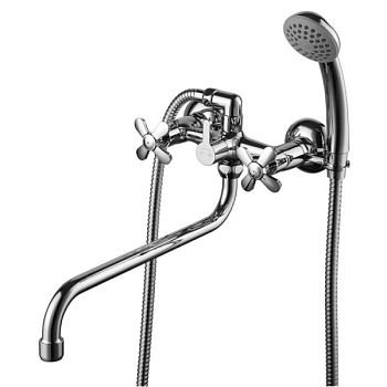 Смеситель для ванны Lemark Partner LM6541C универсальный Хром