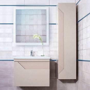 Комплект мебели для ванной Бриклаер БРАЙТОН 60B, бежевый