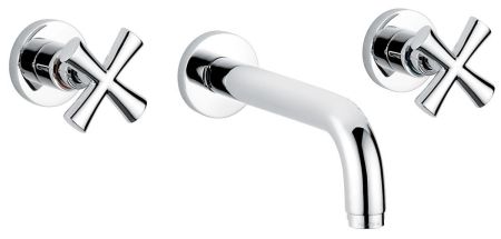 Emmevi Spirit New, встраиваемый в стену смеситель на 3 отверстия для раковины, цвет бронза