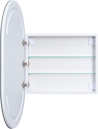 Зеркальный шкаф Aquanet Монте 60 белый, с LED подсветкой, артикул 00344788