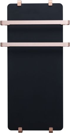 Полотенцесушитель электрический Allen Brau Infinity 140x44 с рейлингом 2.0 и креплением, медь браш