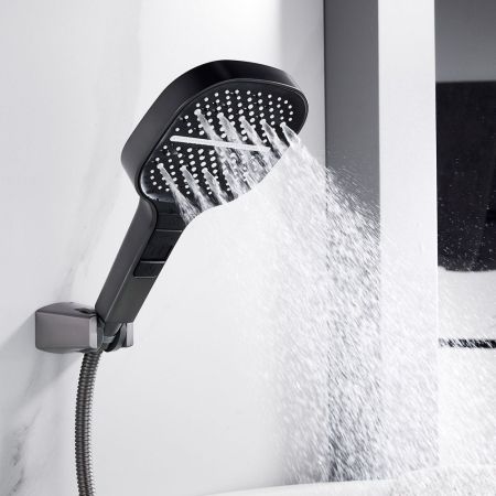 Смеситель для ванны Rose R1002T, оружейная сталь