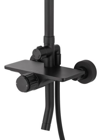 Душевая система WONZON & WOGHAND CLICK, Черный матовый (WW-N3S962-MB)