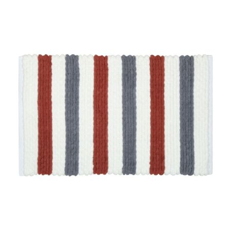 Коврик для ванной комнаты FIXSEN AMBER FX-8040X, синий/красный/белый, артикул FX-8040X
