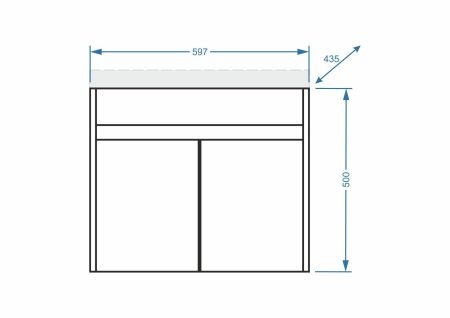 Тумба подвесная "Фаворита 60", Сомо 60, артикул SP-00000167