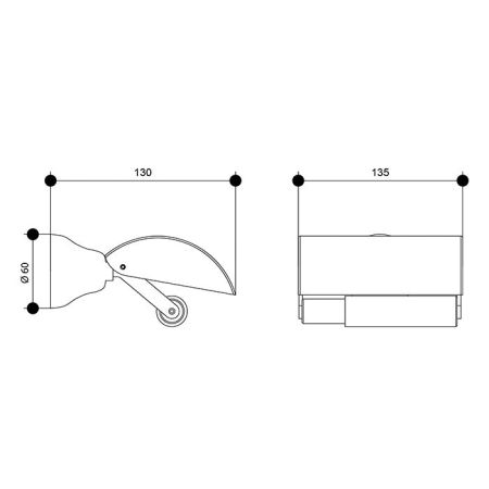 Bongio Axel Держатель для туалетной бумаги, 130х135 мм, цвет хром, артикул 15008CR00