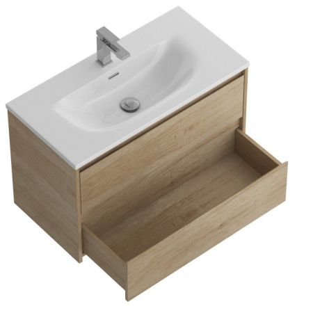 KRAFT 39 База под раковину подвесная с двумя выкатными ящиками, Bianco Opaco, 800х390x500, KRAFT 39-800/390-2C-SO-BO, артикул KRAFT 39-800/390-2C-SO-BO