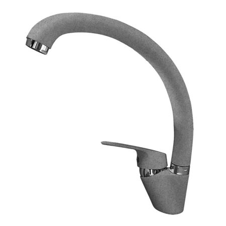 Смеситель для кухни GranFest Z-3323, темно-серый, артикул Z-3323 темно-серый