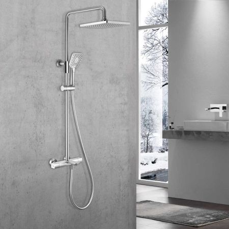 Душевая стойка Next VSFS-1N1TCH термостатическая, хром, артикул VSFS-1N1TCH