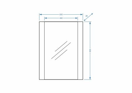 Зеркало "Фаворита 60*80"