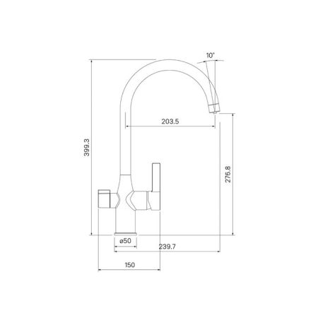 Смеситель для кухонной мойки IDDIS Pure (PURSBFJi05), артикул PURSBFJi05