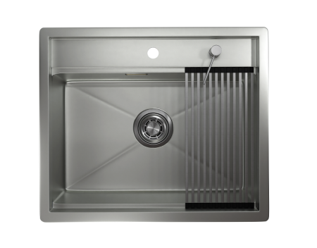 Кухонная мойка GRANULA Kitchen Space (6051, СТАЛЬ МАТОВАЯ), артикул 6051, СТАЛЬ МАТОВАЯ