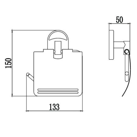 Держатель для туалетной бумаги Savol S-007051, хром, артикул S-007051