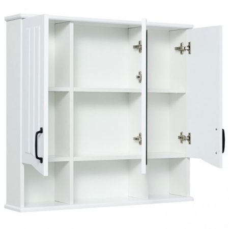 Зеркальный шкаф Runo Марсель 80 4620750028824 Белый