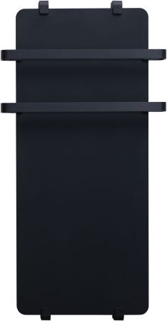 Полотенцесушитель электрический Allen Brau Infinity 140x44 с рейлингом 2.0 и креплением, черный матовый
