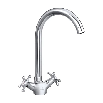 Смеситель для кухни Славен СЛ-ДВ-И22, хром