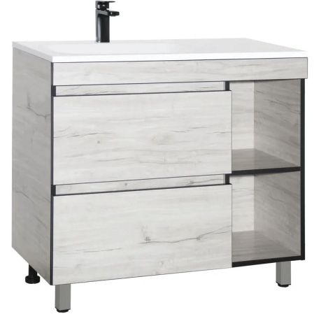 Тумба напольная "Берлин 90" под раковину Барселона, 2 ящ./ниши, PLUS, СОНАТА