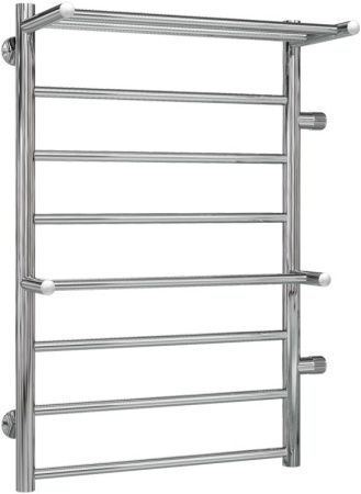 Водяной полотенцесушитель Terminus Анкона П8 500x801 4620768888809 с полкой Хром с боковым подключением 500