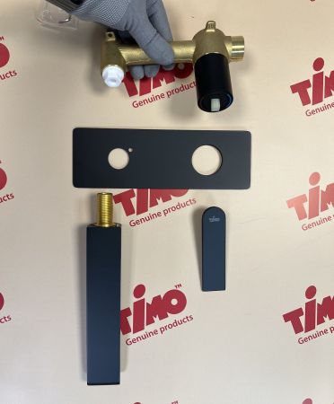 Смеситель для раковины встроенный Timo Anni 2771/03SM черный, артикул 2771/03SM